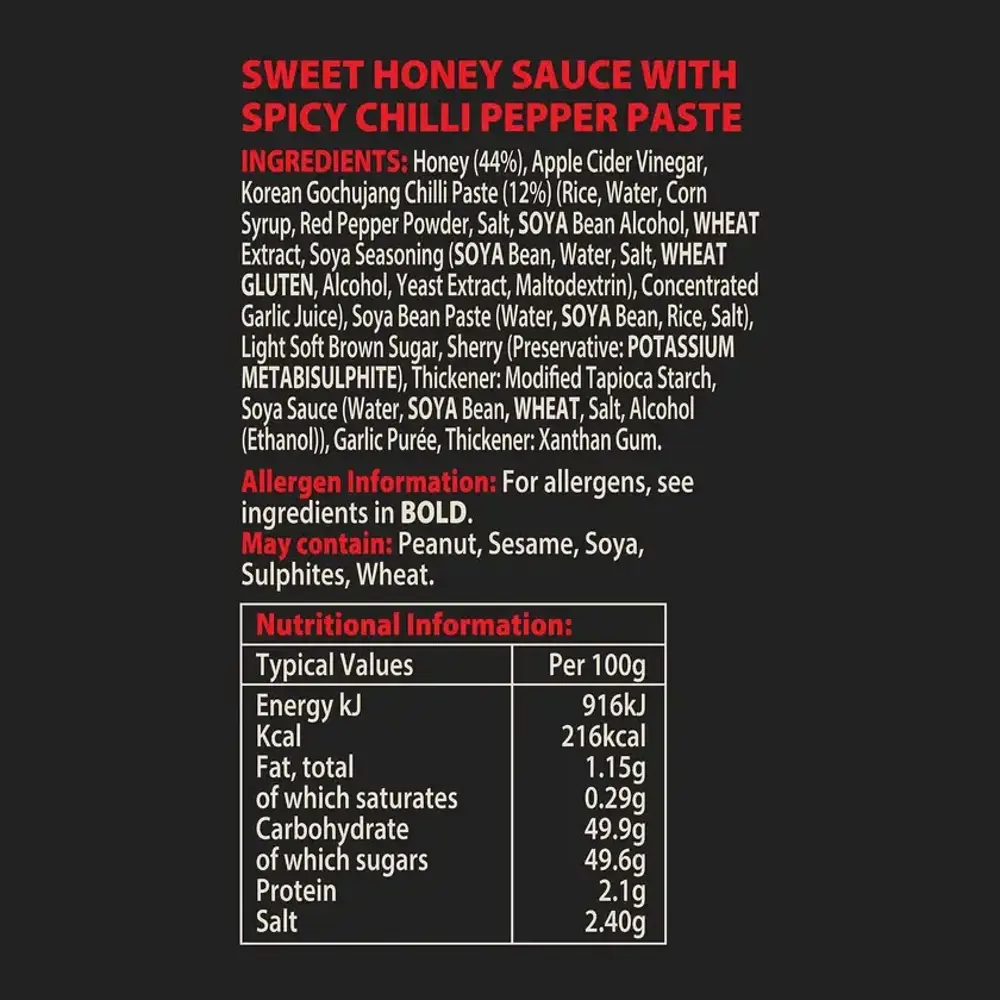 Hot Star Honey Korean Buffalo Honey Sauce 325g